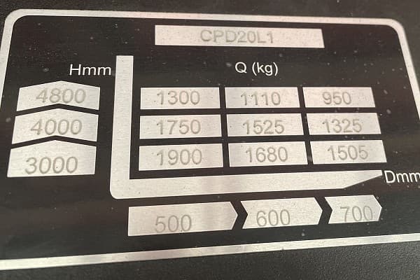 Bild 3 einer Mietmaschine vom Typ 2 Tonnen Elektro Vierrad | EP CPD20L1 4800 mm