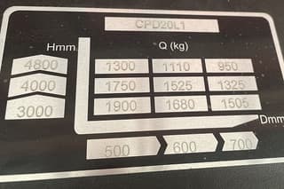 Vorschaubild 3 einer Mietmaschine vom Typ 2 Tonnen Elektro Vierrad | EP CPD20L1 4800 mm