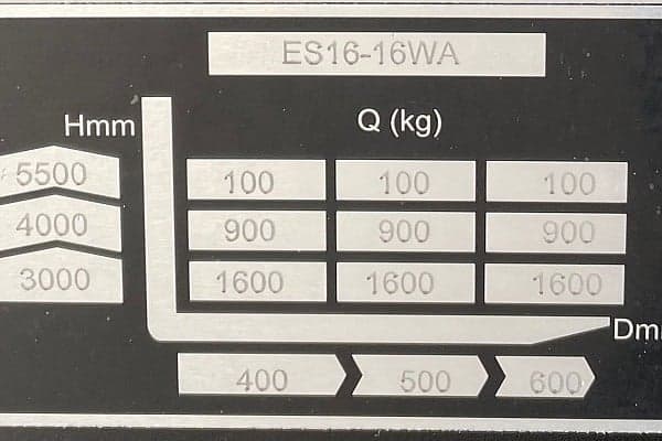 Bild 2 einer Mietmaschine vom Typ 1,6 Tonnen HH | EP ES16-16WA 5500 mm