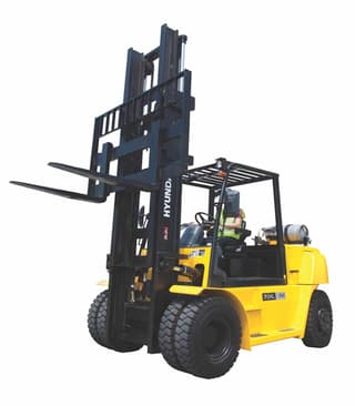 Picture of a rental machine of the type 7 Tonnen Gas | Hyundai 70L-7A 5060 mm